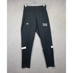 Under Armour Jogger Men M Black Tapered Team Knit Warm Up Athleisure Performance
